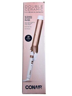 CONAIR | Double Ceramic Curling Iron 1 1/2 Inch ( 38 mm ) XL Barrel